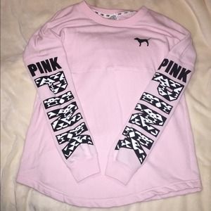 PINK collegiate top size small