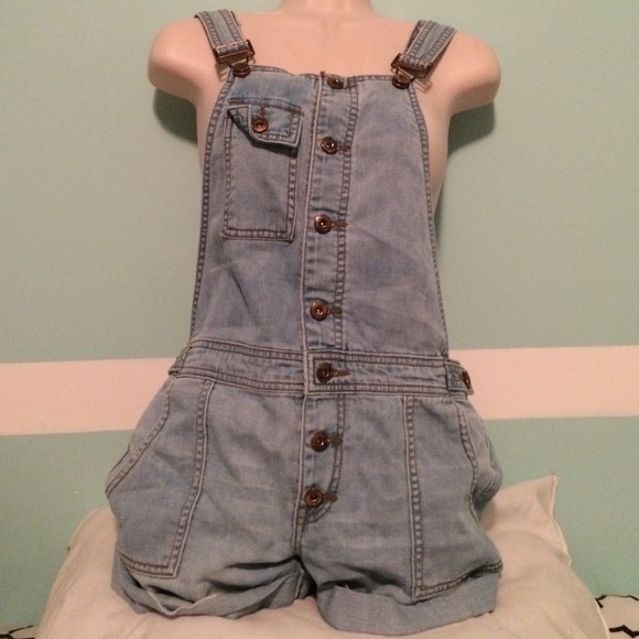 USED denim overalls.