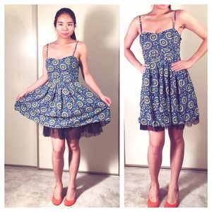 Retro Pinup Style Vintage Sunflower Sweetheart Dress
