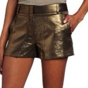 BCBGMAXAZRIA Metallic Shorts