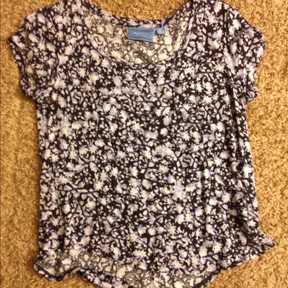 Navy blue & white shirt
