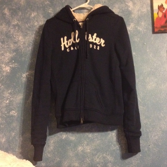 Hollister faux fur lined jacket