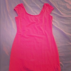 Hot pink party dress