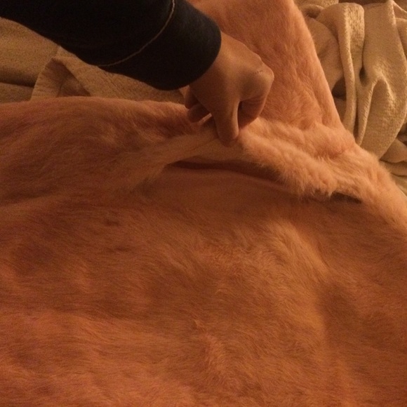 Pink Rabbit Fur Jacket - Picture 4 of 4