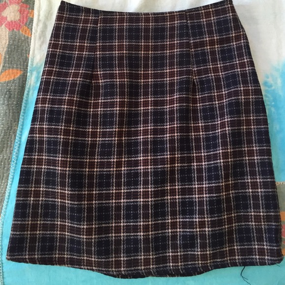 Brandy plaid skirt