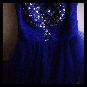 Blue homecoming dress