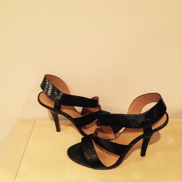 Sexy black high heels.