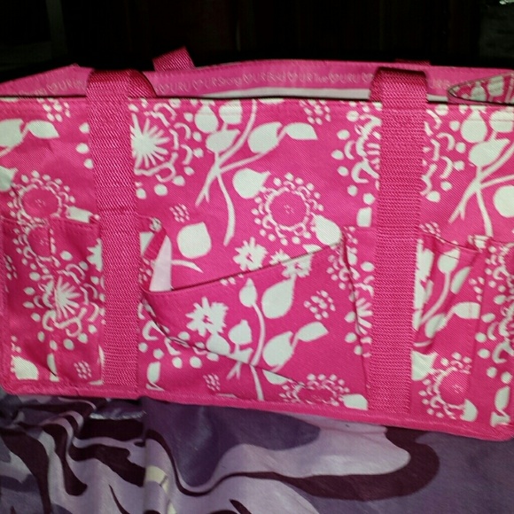 Pink parisan pop uru Thirty-one mini tote