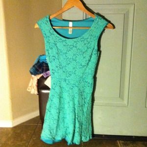 Light blue lace dress