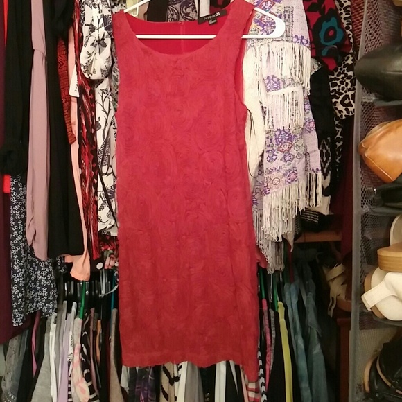 Rosette chiffon dress