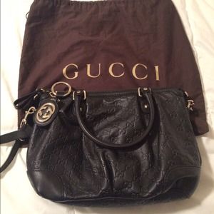 Sukey medium GG leather top handle bag