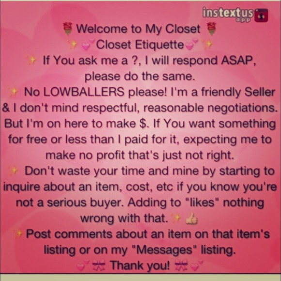 PoshMark  etiquette