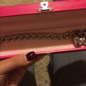 Silver juicy couture starter bracelet