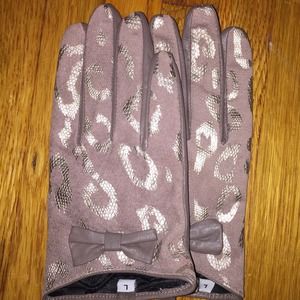Taupe and Gold Gloves