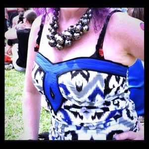 Bebe blue lined corset