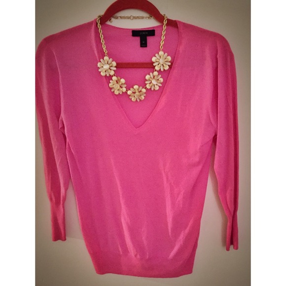 Pink J.crew sweater