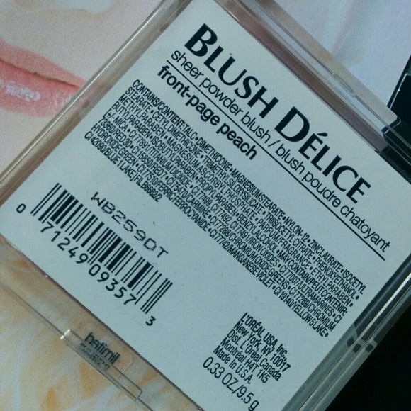 L'Oreal Front Page Peach Blush Delice LE/DC BNIP - Picture 3 of 3