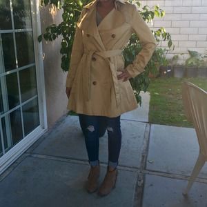 H&M camel trench coat