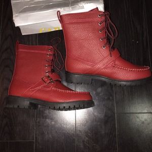 Red boots size 6