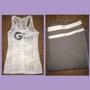 (1) Guess tank & (1) Guess Yoga Pants