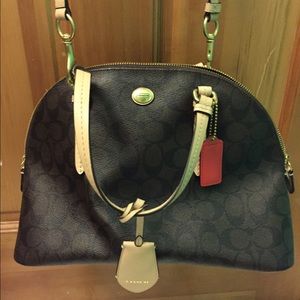 Coach Peyton Signature Cora Domed Satchel