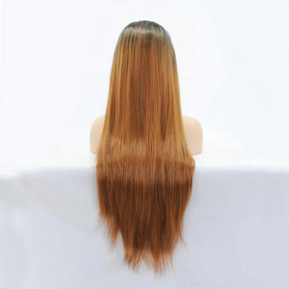 Straight Sexy Lace Front Wig 24-26 inches #1b/30!