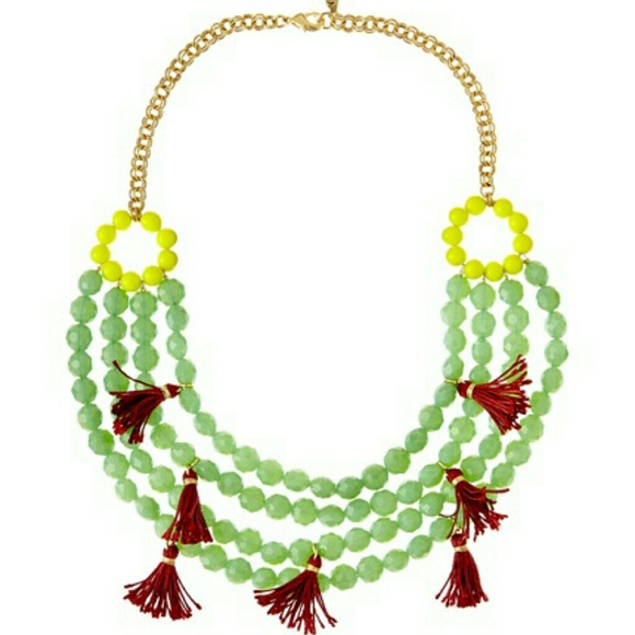 ☆HP☆ Yochi Mint Tassel Necklace - Picture 4 of 4