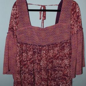 Floral peasant dress