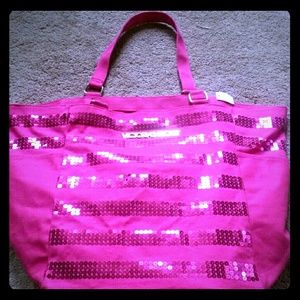 Victoria's Secret Pink Sequined Tote