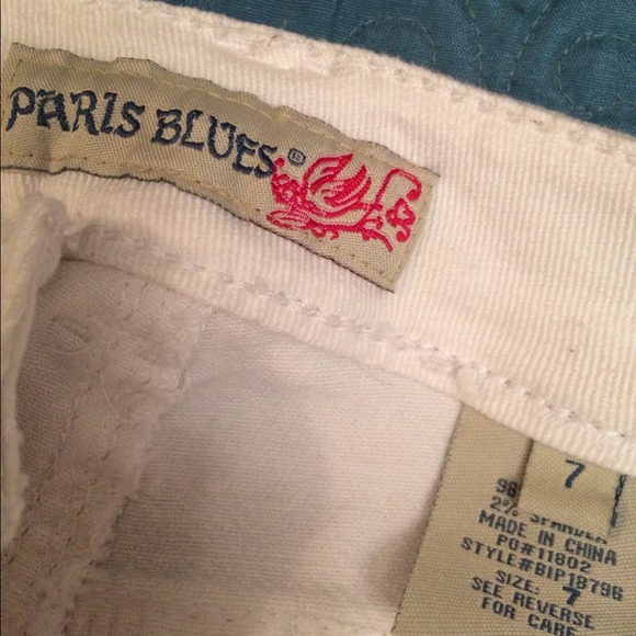 White denim shorts size 7 - Picture 2 of 3