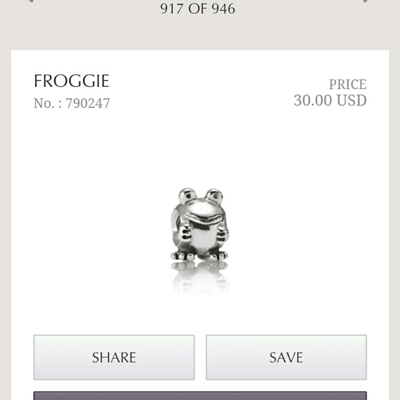 Authentic pandora charm