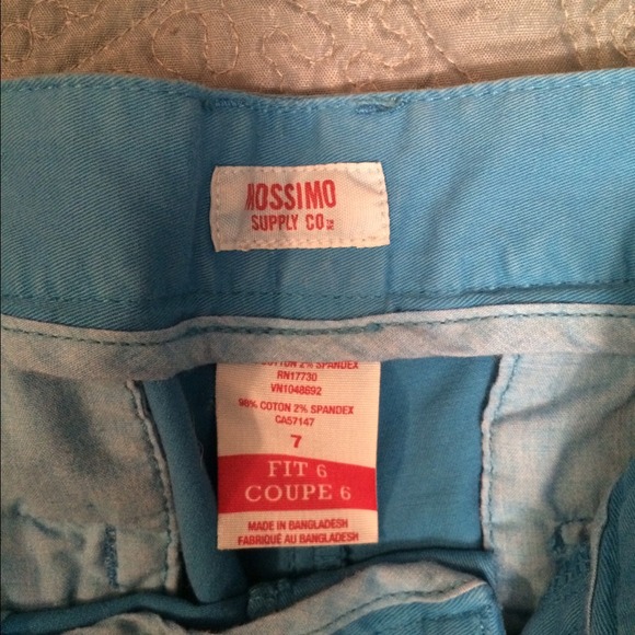 Turquoise ankle pants sz 7 - Picture 2 of 3