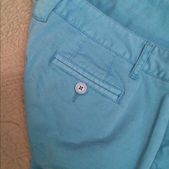 Turquoise ankle pants sz 7 - Picture 3 of 3