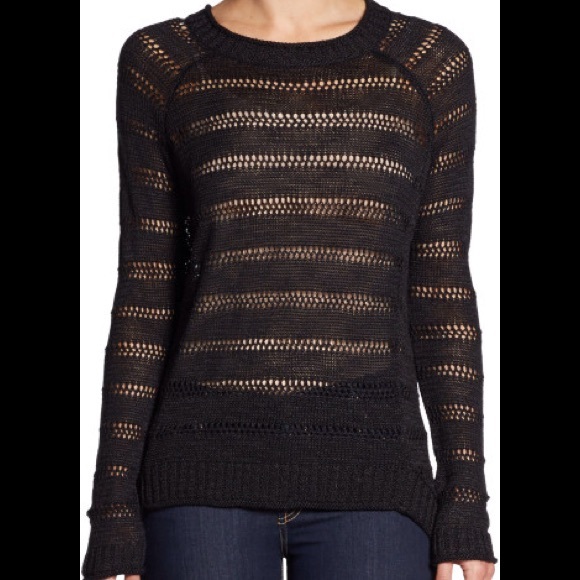 BCBGMaxAzria Sweaters - ✨HP✨ BCBGMAXazria open knit high low sweater