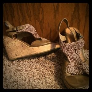 Xhilaration crocheted wedges