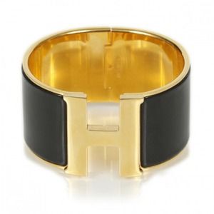 Hermes Black Clic Clac H Extra Wide