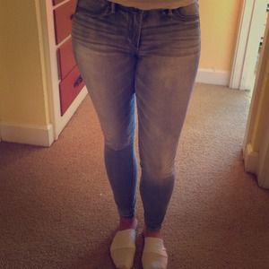 A&F light wash denim