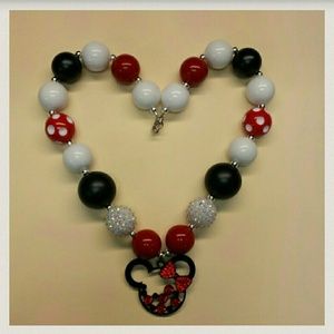 Minnie Mouse Chunky Bubblegum necklace