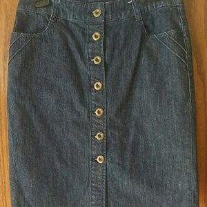 Dark denim skirt