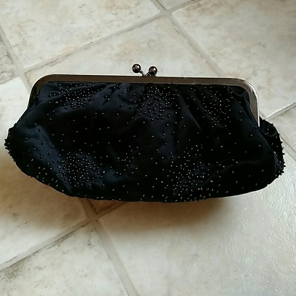 Express Black Clutch
