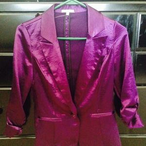 Metallic Royal Purple Blazer