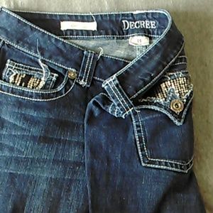 Decree boot cut denim jean