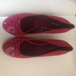Fuchsia / Berry Croft & Barrow ballet wedges