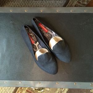 Black loafers