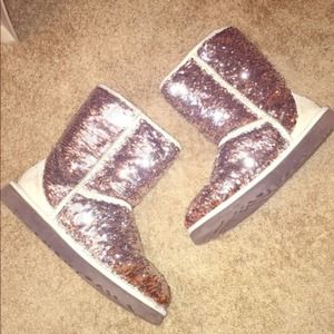 Womens sequin UGG boots size 8