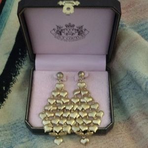 juicy couture heart earrings