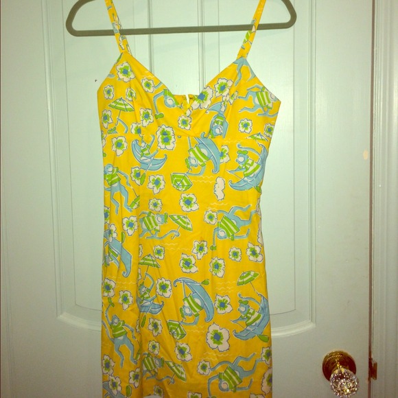 Lilly Pulitzer shift dres les lemon print