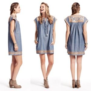 Bundle for Magy: Chambray Dress + Gold Silk Dress