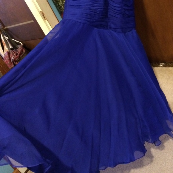 Jovani evening prom gown in royal blue - Picture 3 of 10