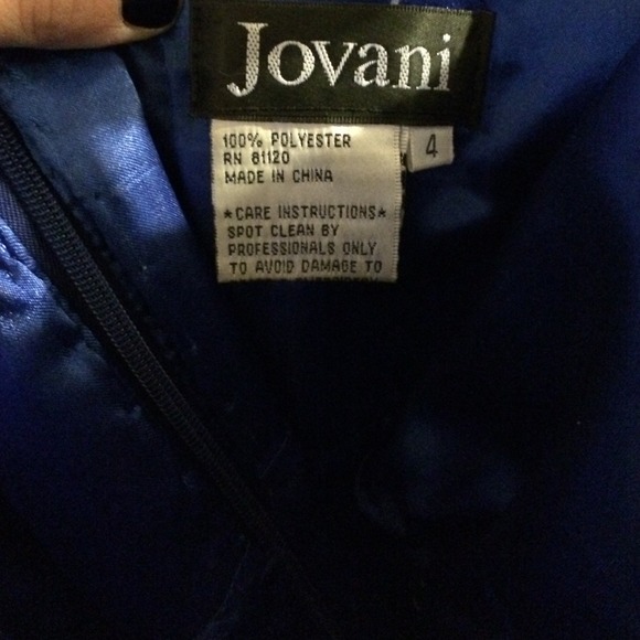 Jovani evening prom gown in royal blue - Picture 4 of 10